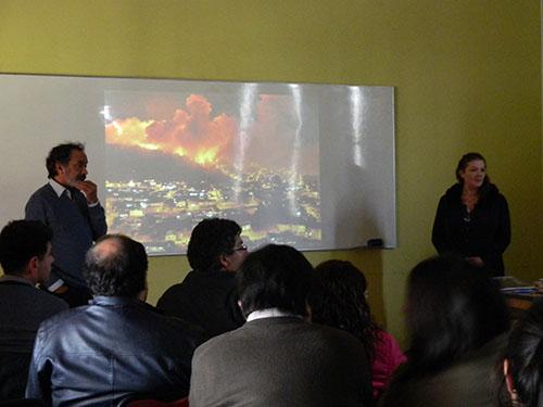 El incendio en Valparaíso fue uno de los acontecimientos analizados, en el marco del proyecto. 