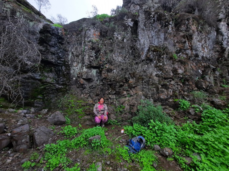 La estudiante de Ingeniería Forestal, Claudia Cuevas.