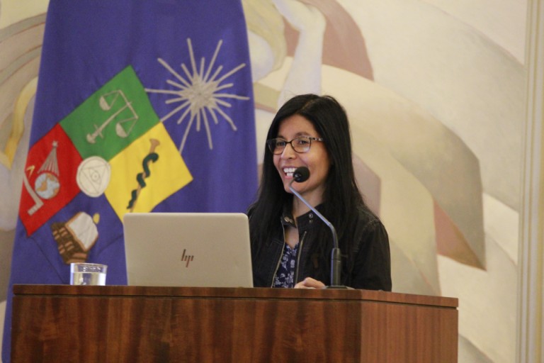 Dra. Laura Nahuelhual en el VIII Congreso Chileno de Ciencias Forestales